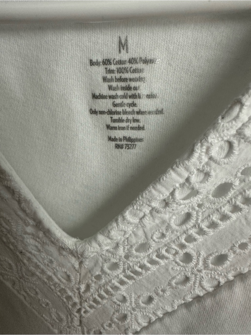 croft & barrow White Tiered Maxi Dress Eyelet Lace V-Neck Sleeveless - Picture 4 of 7
